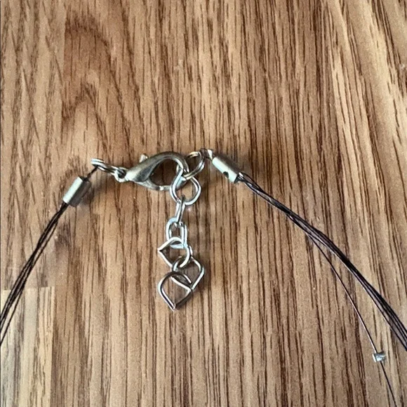 VINTAGE MULTICOLORED MULTIISTRAND GLASS AND CRYSTAL BEADED 17-18" NECKLACE - Picture 5 of 9